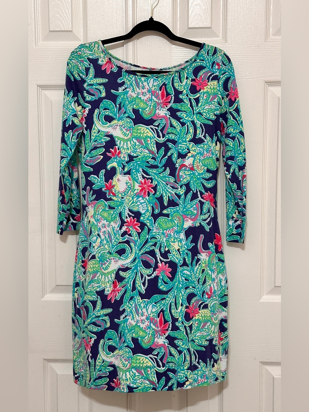 Lilly Pulitzer Marlowe Knit Elephant Dress Med